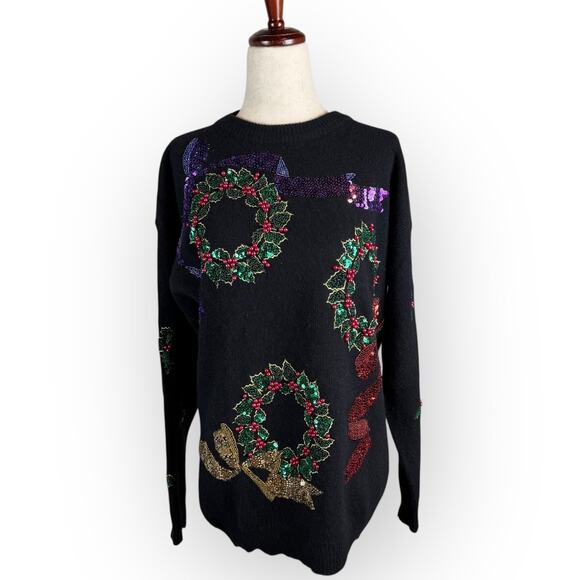 Vintage Marisa Christina Christmas Sweater Large - Picture 1 of 9